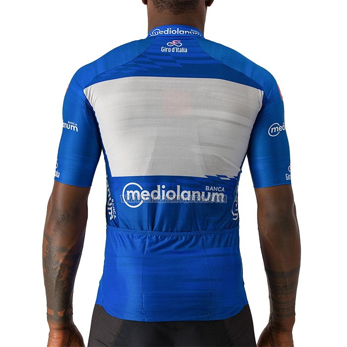 2023 Ropa Ciclismo Giro d'Italia Azul Blanco Mangas Cortas y Culotte Corto